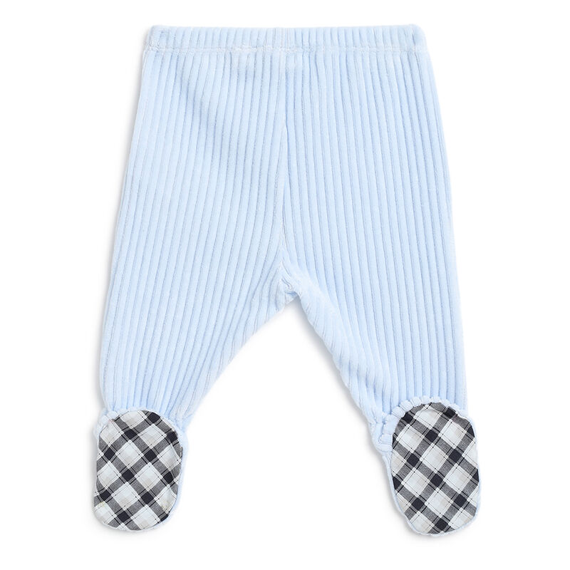 Boys Light Blue Applique Sweater with Leggings image number 3